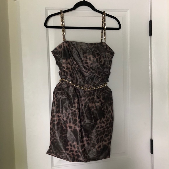 MOSCHINO cheapandchic leopard mini dress - Picture 1 of 8
